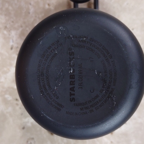 Starbucks 2017 Matte Black Espresso Cup Ornament - Picture 6 of 6